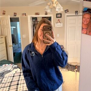 Top of the World Penn State Navy Half-Zip Utility Pullover